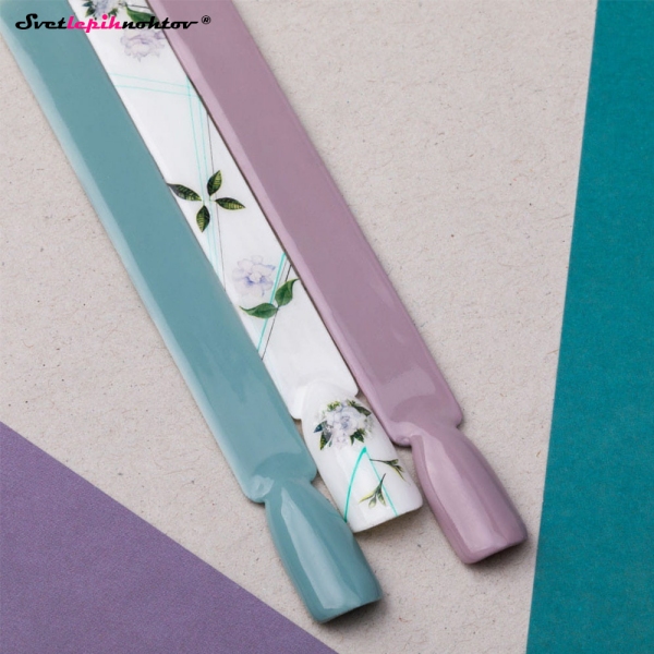 Nalepke za nohte - ROŽICE bele