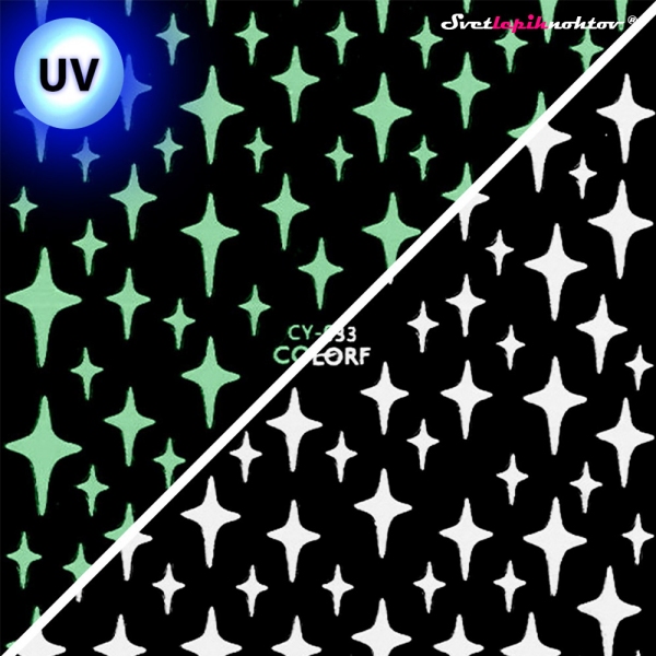 UV Nalepke za nohte - ZVEZDE