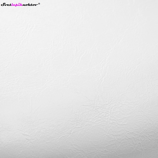 Naslon za roke iz usnja, bel