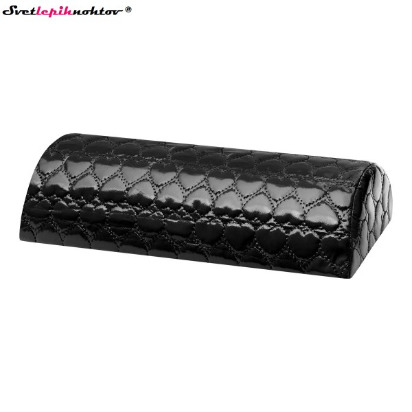 Blazina za roke iz umetnega usnja, črna
