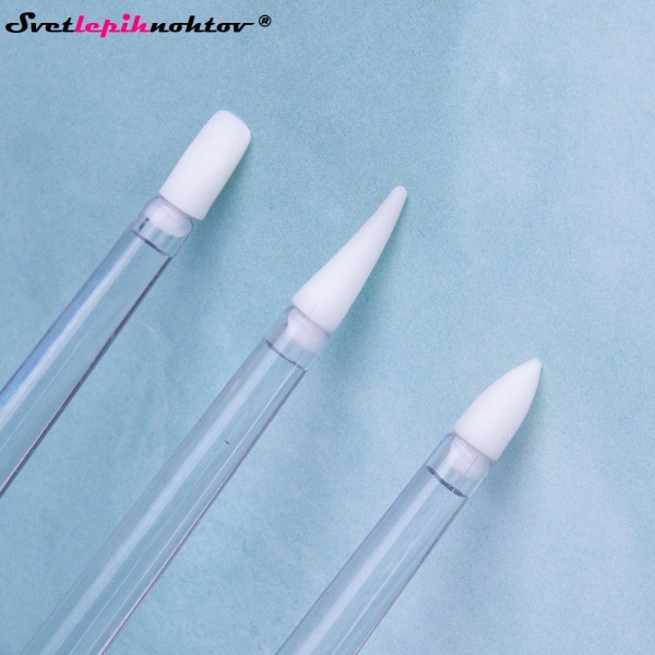 Komplet čopičev za gel in nailart, 3-delni