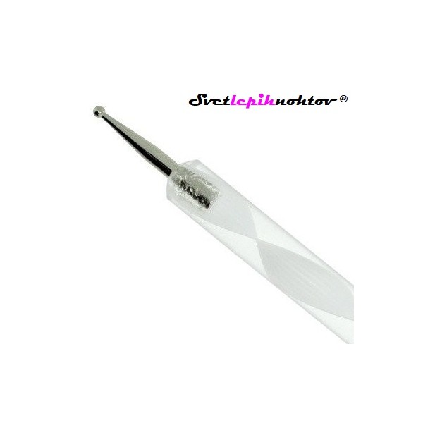 Spot Swirl, točkovni čopič, beli