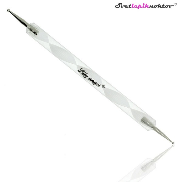 Spot Swirl, točkovni čopič, beli