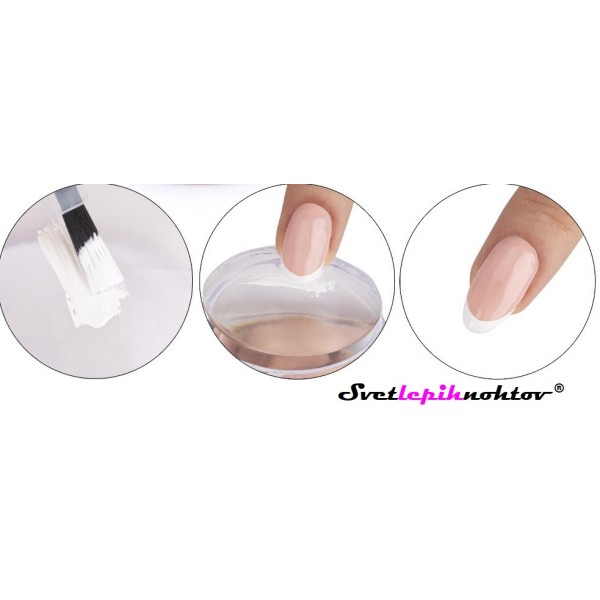 Stamping komplet mali, komplet silikonske štampiljke in strgala