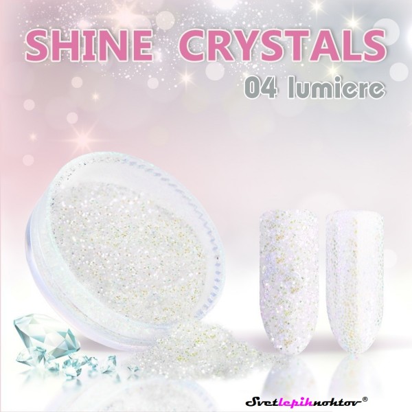 Shine Crystals, 04 lumiere, prah za bleščičast videz