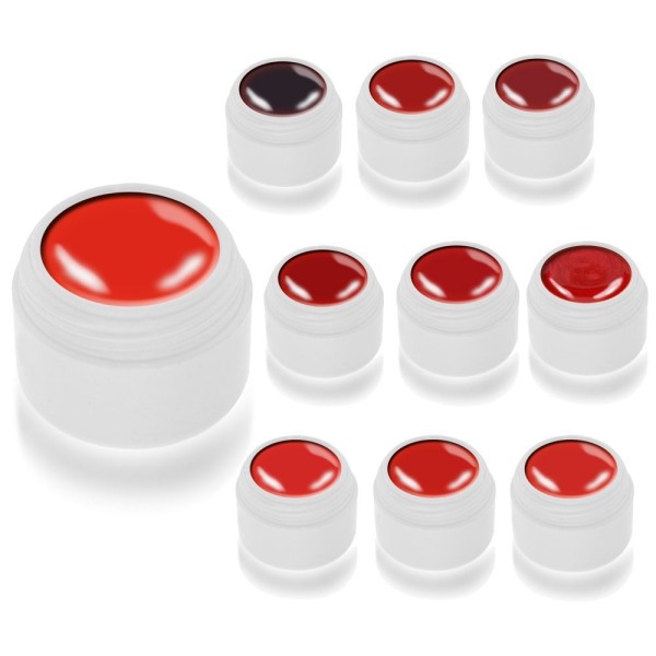 Champions Red barvni UV-LED-gel št. 7, 5 ml, za geliranje nohtov