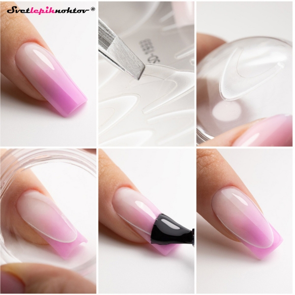 FRENCH Ombre nalepke - White