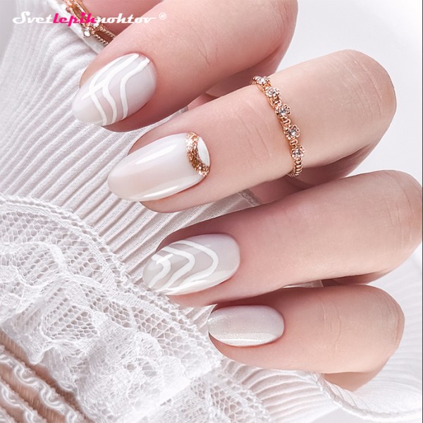 DUOGEL Gel Polish 6 ml, 001, White - durable as gel and as easy to apply as nail polish