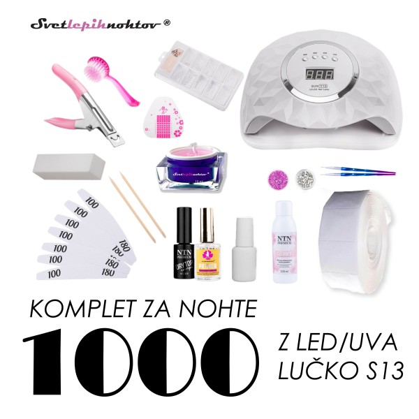 Začetni komplet za nohte 1000 