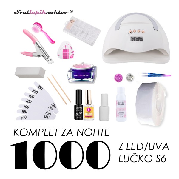 Začetni komplet za nohte 1000 