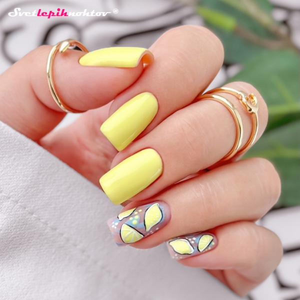 DUOGEL Gellack 6 ml, 261, Citronette - schnell und einfach wie Nagellack, langlebig wie Gel