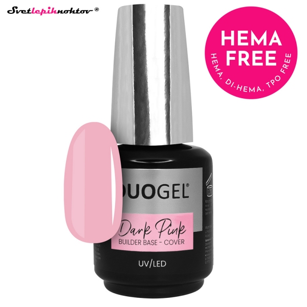 DUOGEL Builder Base Cover 15ml - Dark Pink