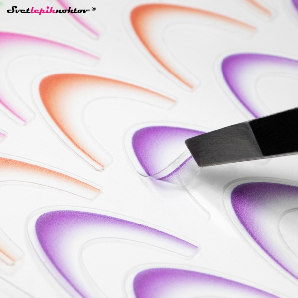 French Ombre nalepke - Multicolor