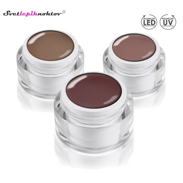 Mineral Powder UV/LED-gel, 5 ml, Vanilla, za barvanje in geliranje nohtov