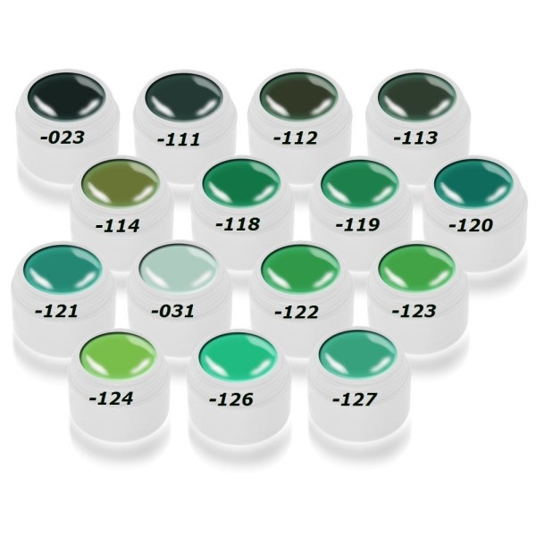 Barvni gel, 5 ml, umazano zelena