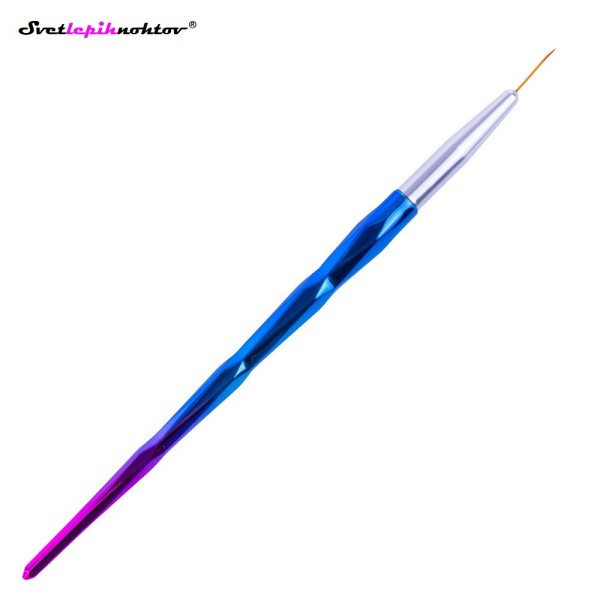 Čopič za risanje, nailart, mermaid rainbow, dolžina čopiča: 11 mm