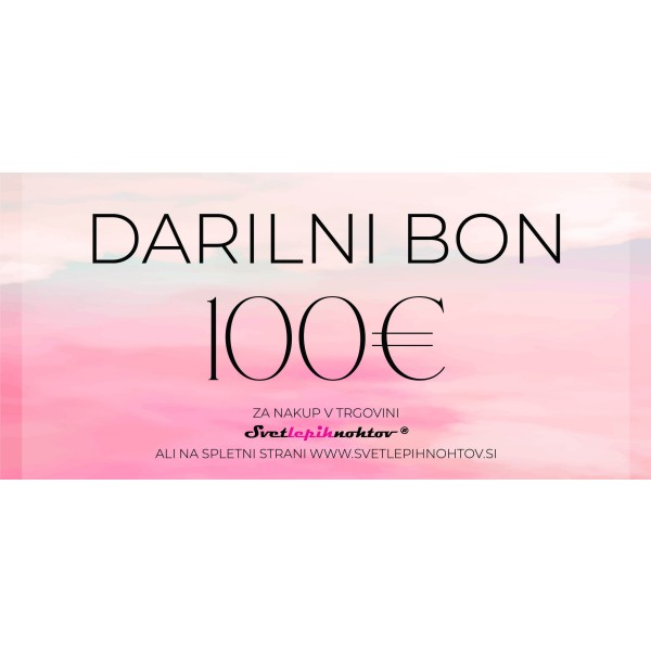 Darilni bon za 100 EUR
