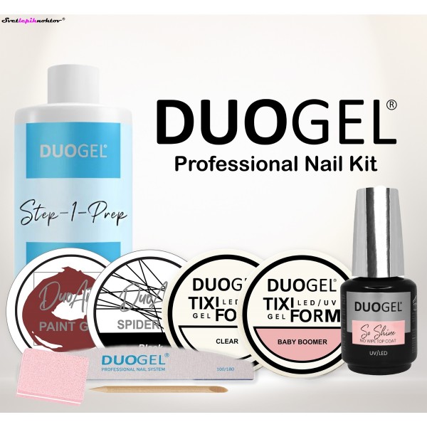 DUOGEL Discovery Gel Box, komplet za geliranje in podaljševanje nohtov