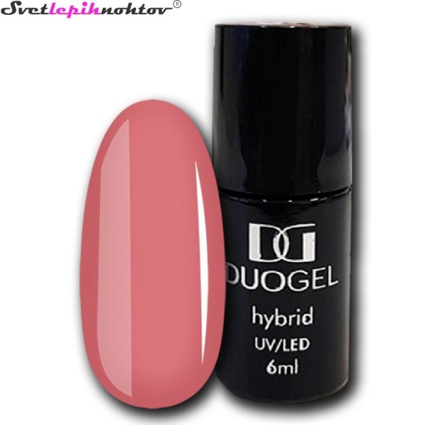DUOGEL LED/UV-trajni lak, 6 ml, barva 019, Dirty Pink, barvni lak za trajno lakiranje nohtov