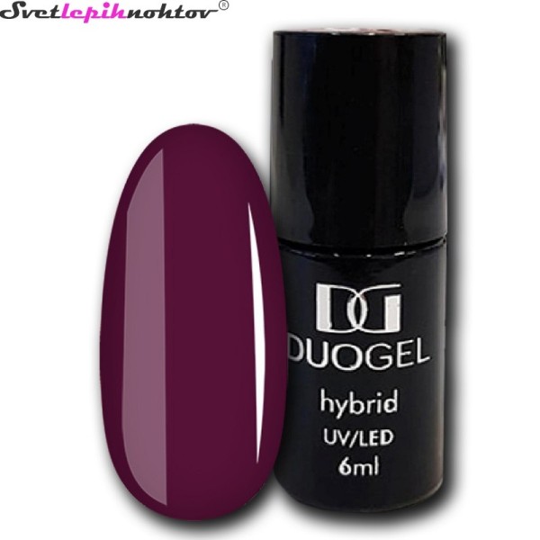 DUOGEL LED/UV-trajni lak, 6 ml, barva 030, Dark Wine, barvni lak za trajno lakiranje nohtov