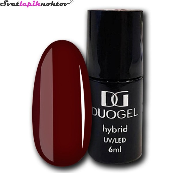 DUOGEL LED/UV-trajni lak, 6 ml, barva 031, Chocolate Red, barvni lak za trajno lakiranje nohtov
