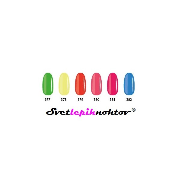 DUOGEL LED/UV-trajni lak za nokte, 6 ml, boja 382, Fluoblue