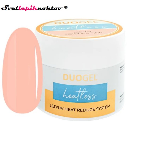 DUOGEL Heatless gel, powder pink, 3v1 gel
