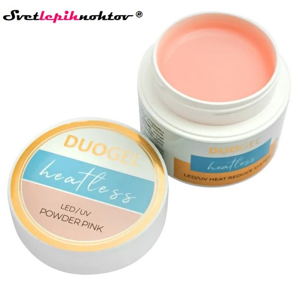 DUOGEL Heatless gel, powder pink, 3v1 gel
