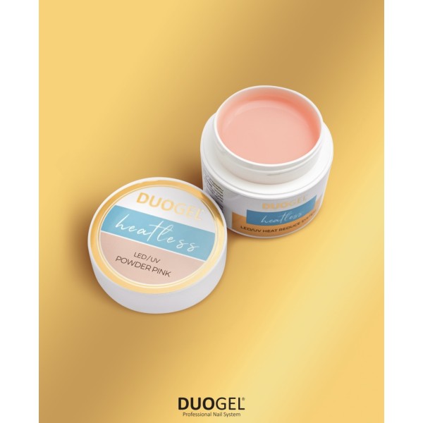 DUOGEL Heatless gel, powder pink, 3v1 gel