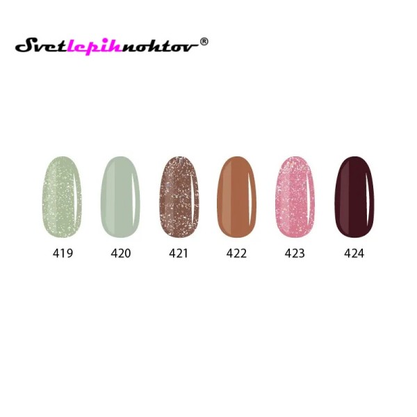DUOGEL trajni lak, 6 ml, barva št. 419, Sparkle Apple