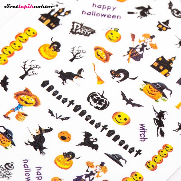 HALLOWEEN Nalepke za nohte - MIX