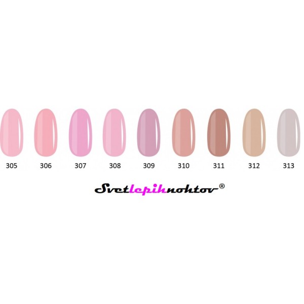 DUOGEL Gel Polish Colection Candy Nude, 9 x 6 ml