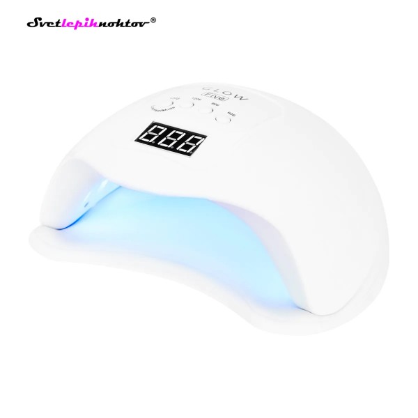 UV/LED lučka GLOW, 48 W, bele barve, lučka za trdenje gelov in lakov