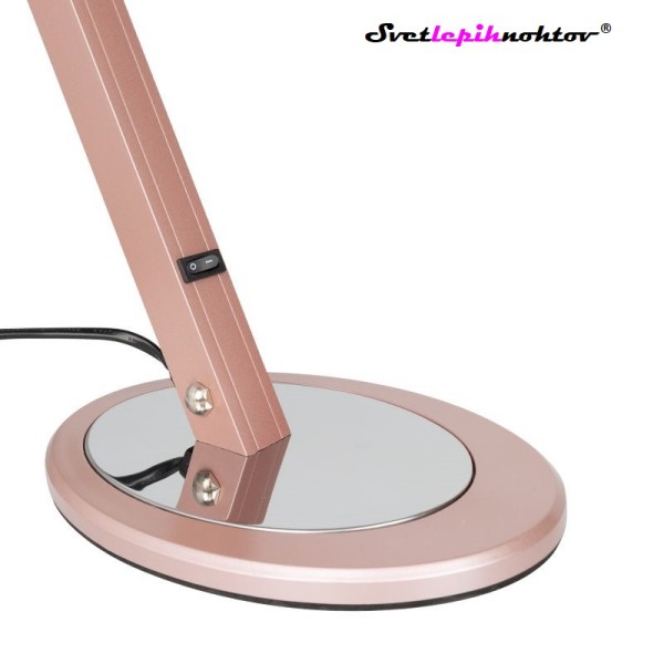 LED namizna delovna svetilka, rose gold, 8,4 W