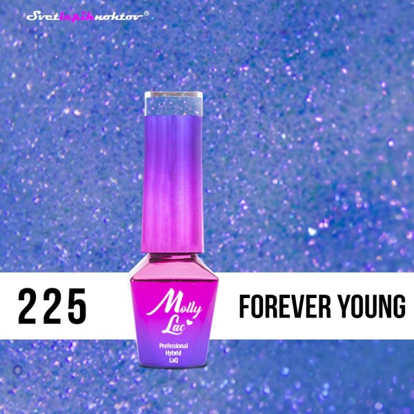 Molly Lac UV/LED-lak za trajno lakiranje nohtov, št. 225, barva: Forever Young, 5 ml
