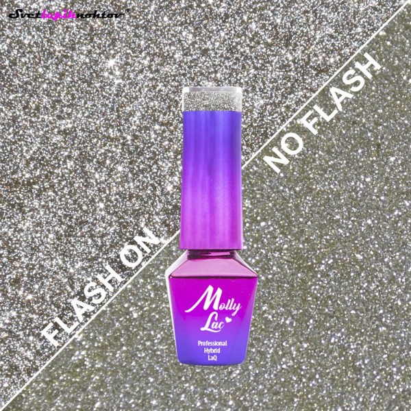 Molly Lac UV/LED-lak za trajno lakiranje nohtov, št. 610, barva: Skin Lights, 5 ml