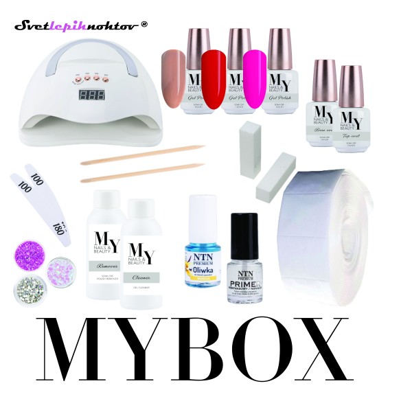 MYBOX začetni komplet za trajno lakiranje nohtov 