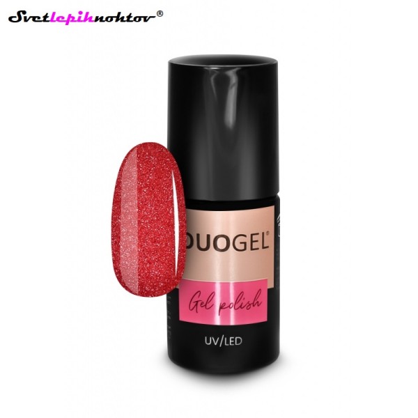 DUOGEL LED/UV-trajni lak, 6 ml, barva 081, Crayzy Red, barvni lak za trajno lakiranje nohtov