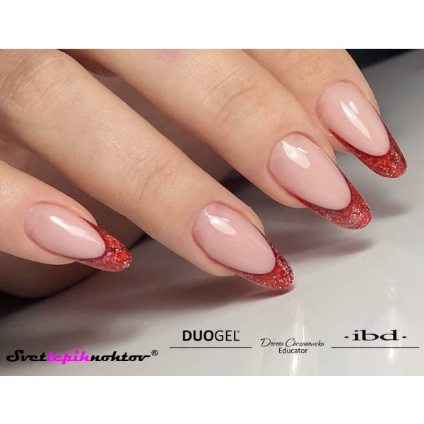 DUOGEL LED/UV-trajni lak, 6 ml, barva 081, Crayzy Red, barvni lak za trajno lakiranje nohtov
