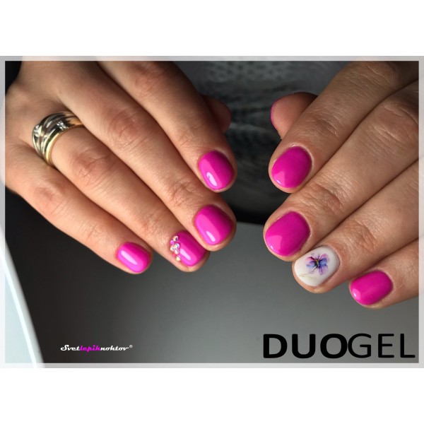 DUOGEL LED/UV-trajni lak, 6 ml, barva 229, Delicate Pink, barvni lak za trajno lakiranje nohtov