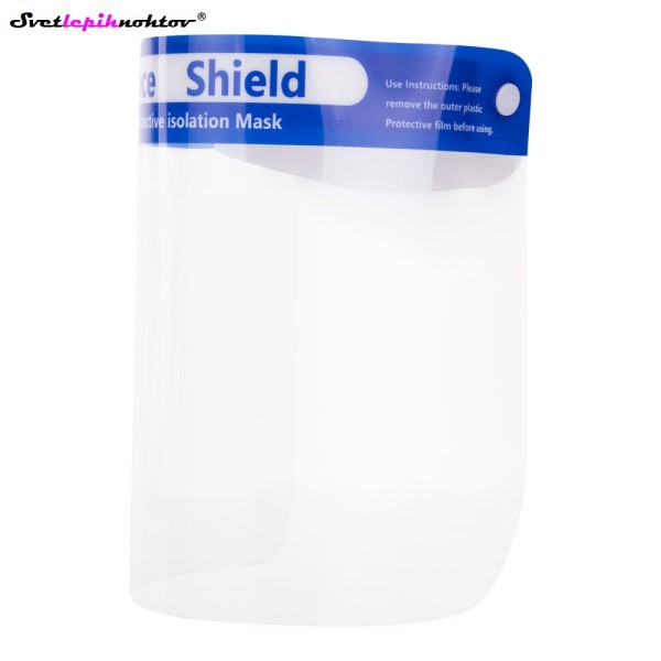 Zaščitni vizir Face Shield, prozoren, za zaščito pri delu
