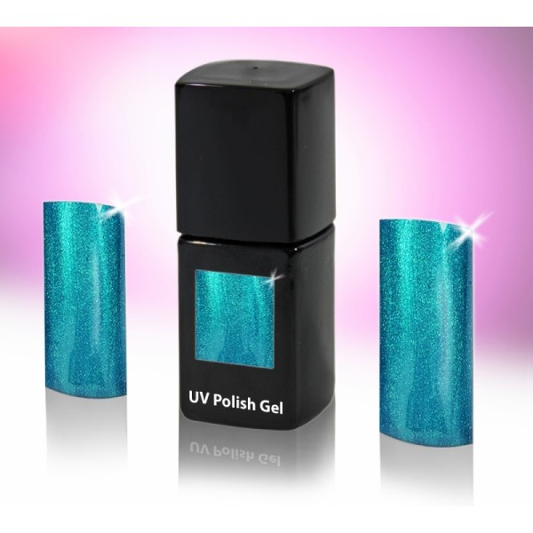 UV-Polishgel, trajni UV-lak za nohte, 12 ml, biserno petrol