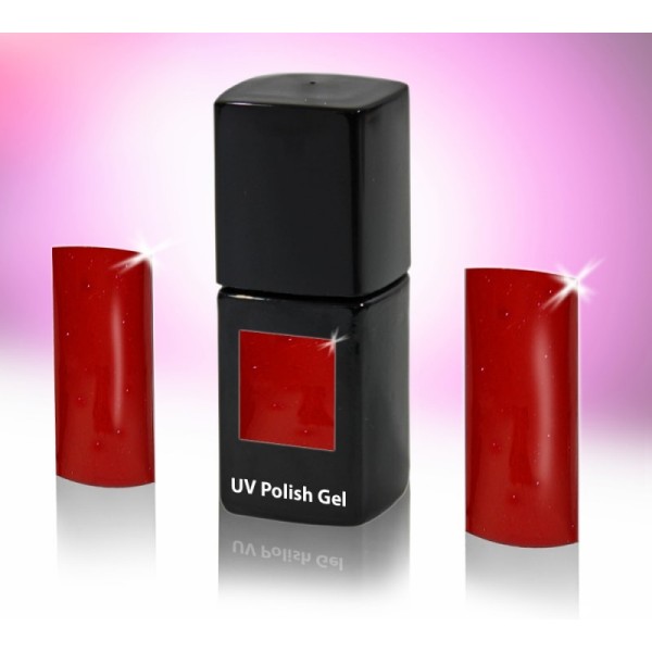 UV-Polishgel, trajni UV-lak za nohte, 12 ml, biserno rdeča