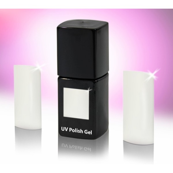 UV-Polishgel, trajni UV-lak za nohte, 12 ml, snežno bela
