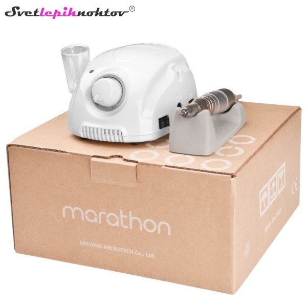 Brusilni aparat Marathon, 45 W, bele barve, profesionalni električni brusilni aparat 