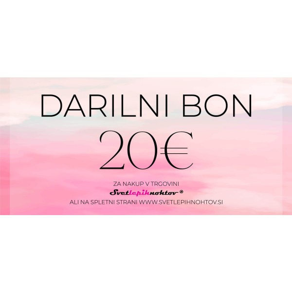 Darilni bon za 20 EUR