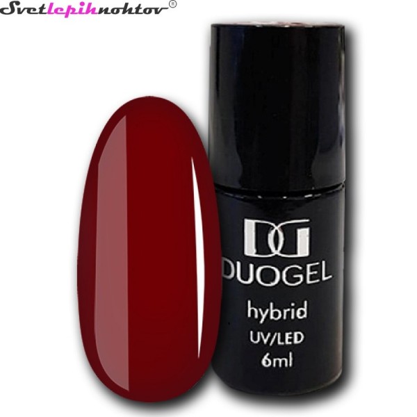 DUOGEL LED/UV-trajni lak, 6 ml, barva 034, Red Ready, barvni lak za trajno lakiranje nohtov