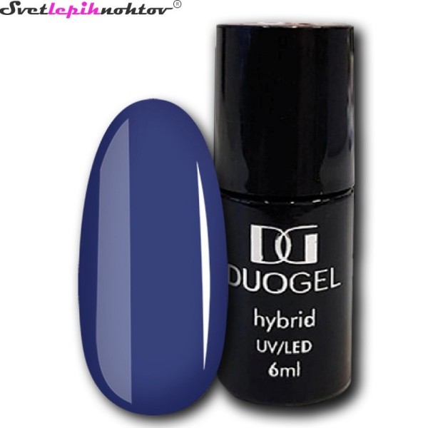 DUOGEL LED/UV-trajni lak, 6 ml, barva 071, Dark Blue, barvni lak za trajno lakiranje nohtov
