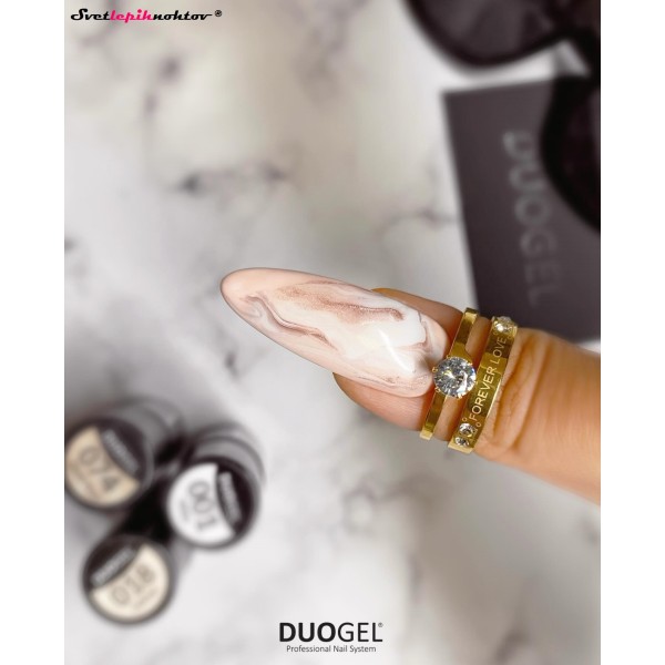 DUOGEL Gel Polish 6 ml, 001, White - durable as gel and as easy to apply as nail polish