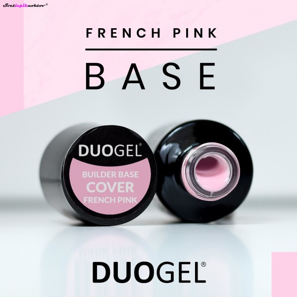 DUOGEL LED/UV Builder Base Cover, French Pink, 15 ml, podlak za trajno lakiranje in geliranje nohtov